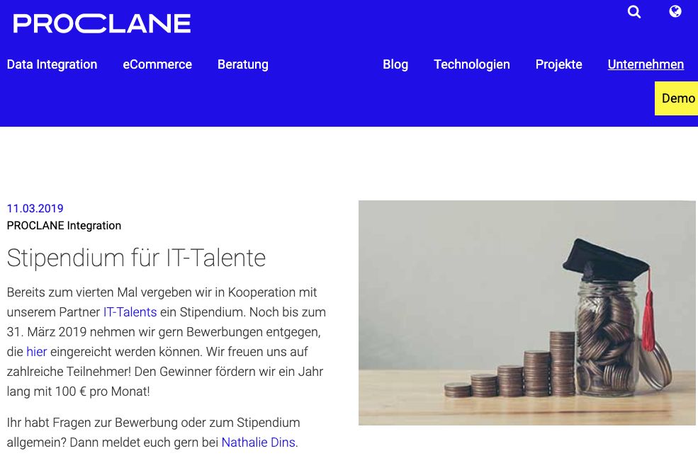Blogbeitrag von PROCLANE INTEGRATION